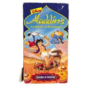Alladin’s Arabian Adventures Tv show VHS Creatures of Invention Disney tape 1994